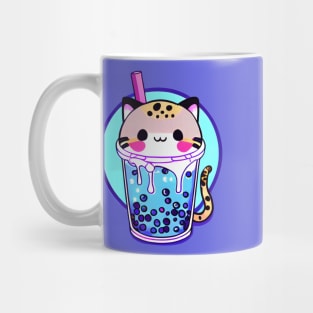 Cat Boba Tea Bubble Tea Anime Kawaii Design Mug